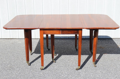 George III Style Cherry Dropleaf Ext. Dining Table