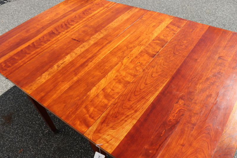 George III Style Cherry Dropleaf Ext. Dining Table