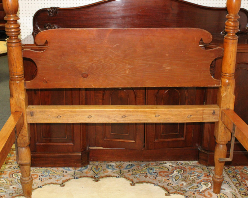 Late Federal Maple 4-Post Bed, First Half 19th C.