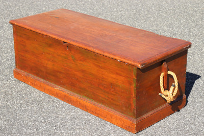 Image for Lot 19th C. Pine Sea Chest