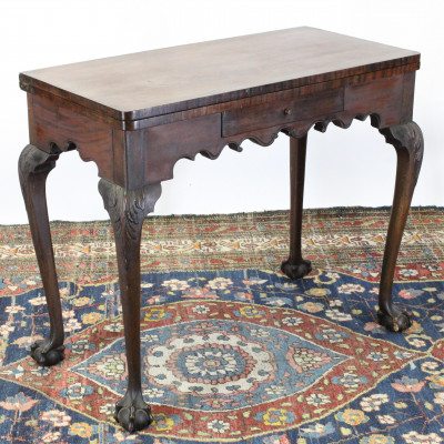 Image for Lot Chippendale Style Mahogany Card Table, 19/20 C.