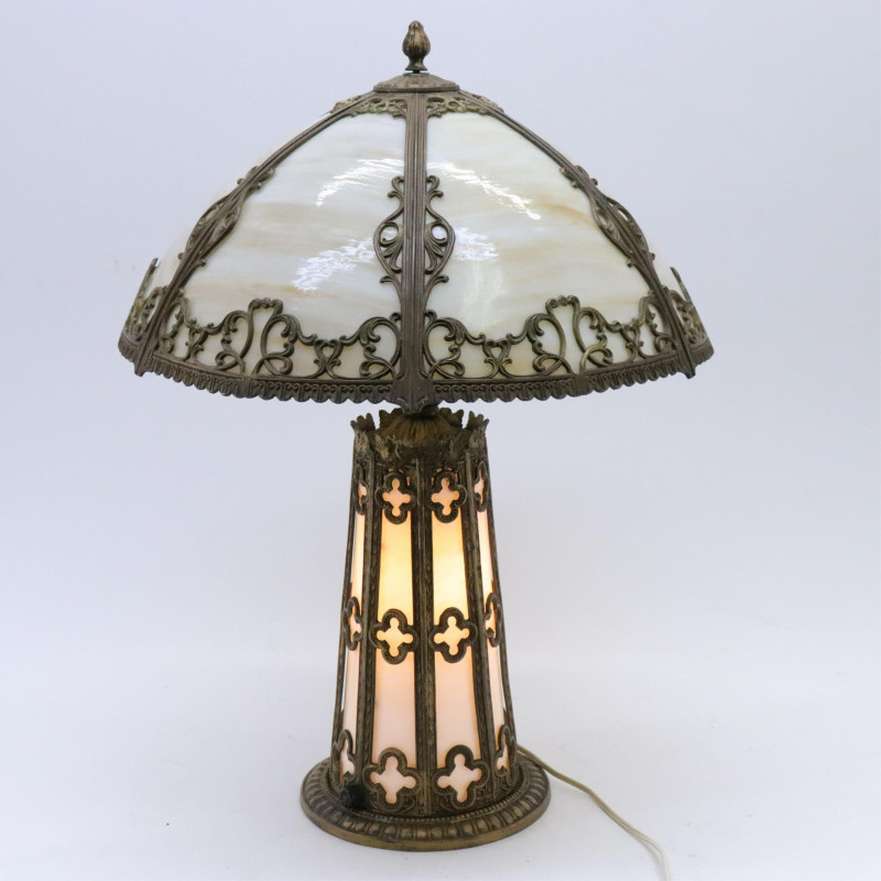 Salem Brothers 1918, 6 Panel Table Lamp