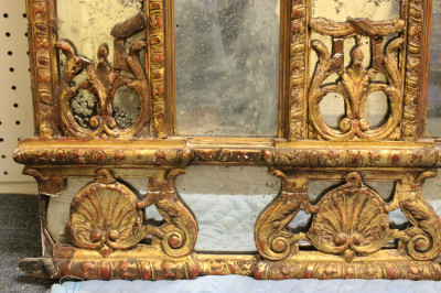 Large Carved &amp; Gilded George III Mirror
