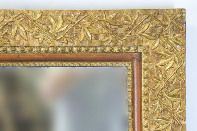 Aesthetic Movement Giltwood Framed Mirror, 19th C.