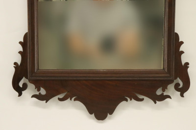 Queen Anne Scroll-Cut Mirror