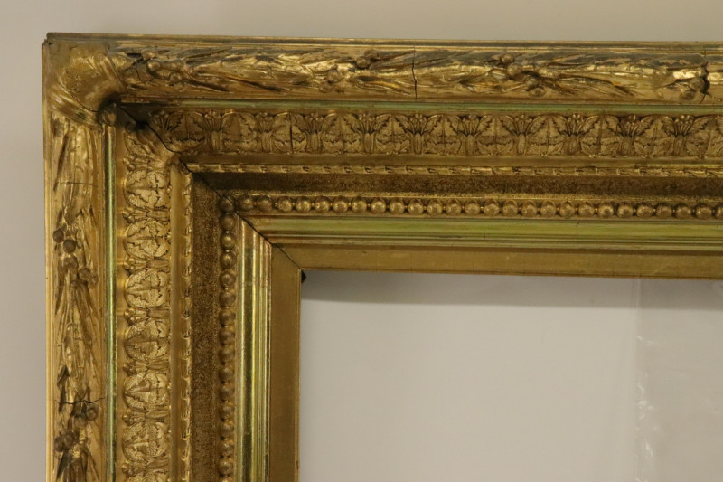 19th C. Ornate Giltwood Carved Frame