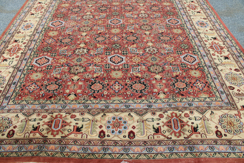Oushak Style Wool Carpet, 11 x 14