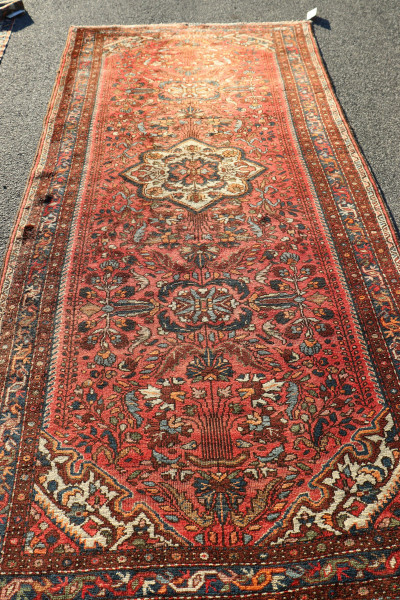 Heriz Wool Hand Knotted Carpet, 5 x 11
