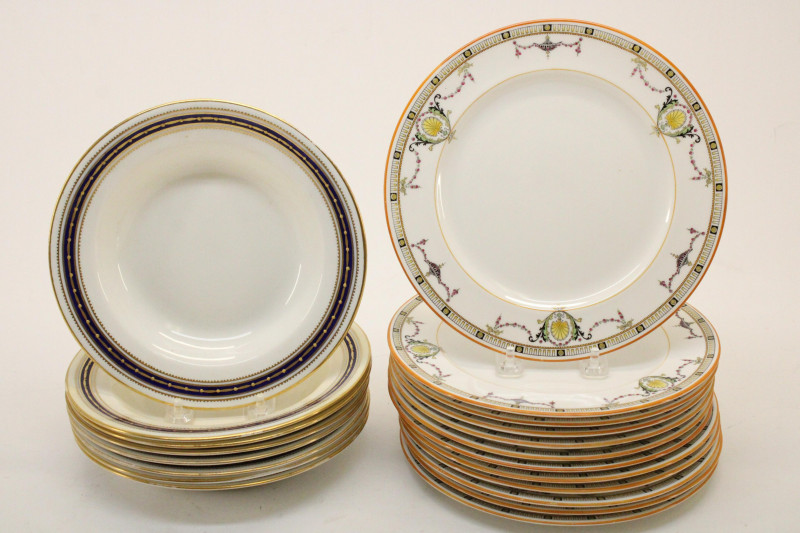 20 Porcelain Plates; Tiffany, Royal Doulton
