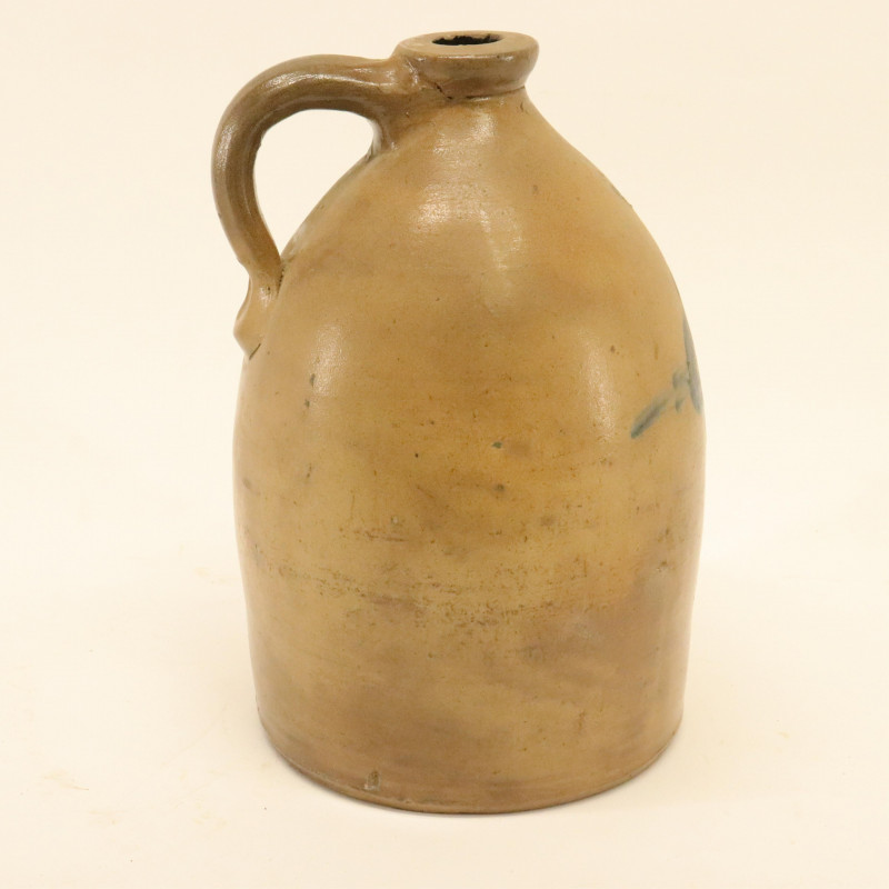 Stoneware 2 Gallon Jug, N. Clark Jr. NY, 1870