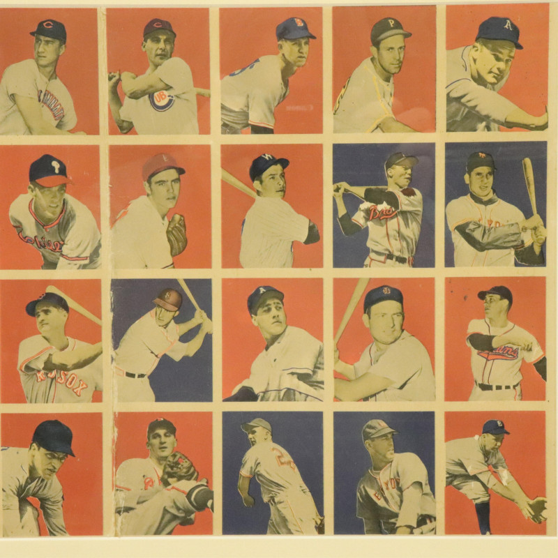 1949 Bowman Baseball Card Uncut Sheet