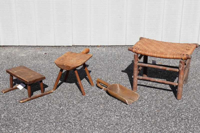 Country Wood Accessories: Rustic Limb Stool, Etc.