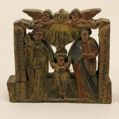 Pair Spanish Colonial Bookends &amp; Group, 17/18 C.