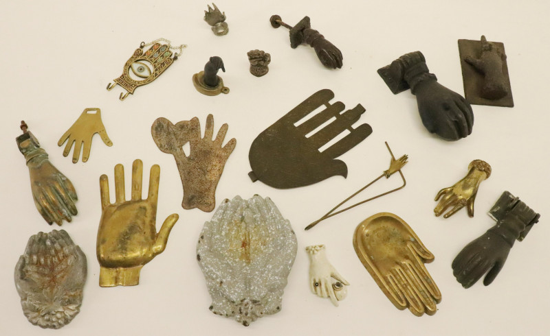 Group Bronze, Brass &amp; Metal Hands