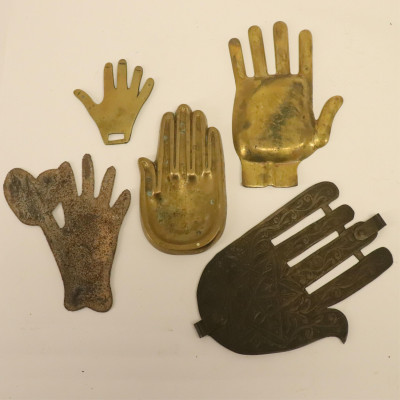 Group Bronze, Brass &amp; Metal Hands
