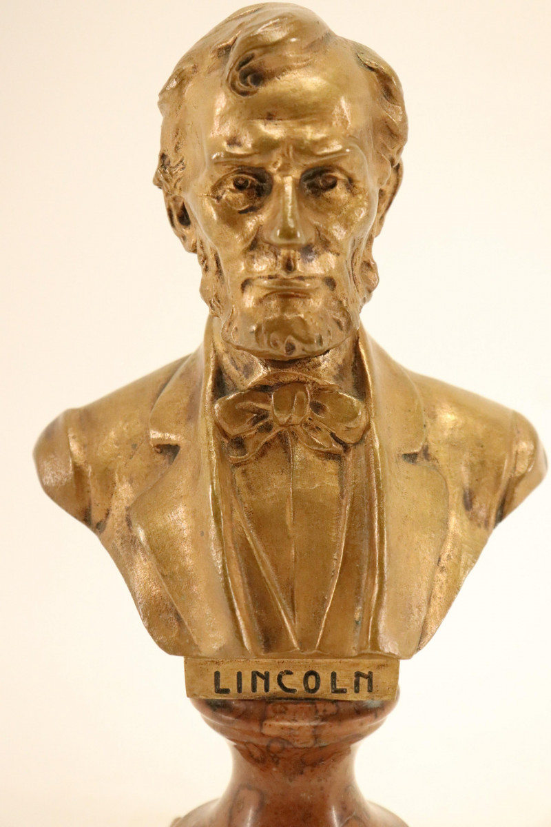 Case Kauba &amp; Hans Muller, 2 Bronzes, A. Lincoln