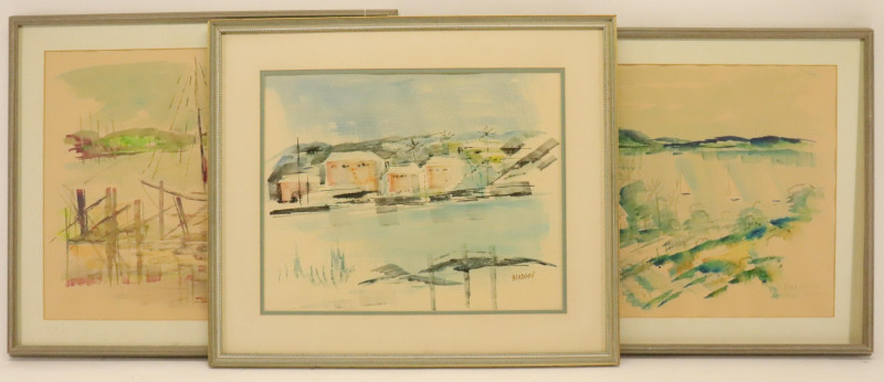 (3) Alfred Birdsey (1912-1996) Seaside Landscapes