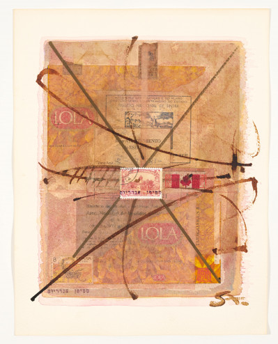 Stephen Andrews - Group, two (2) collage works