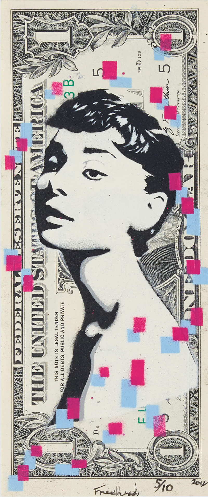 Free Humanity - Audrey dollar bill