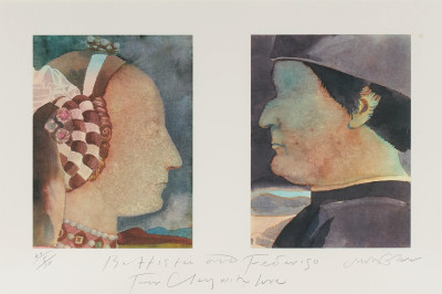 Image for Lot Milton Glaser - Double Portrait, Barista &amp; Federigo