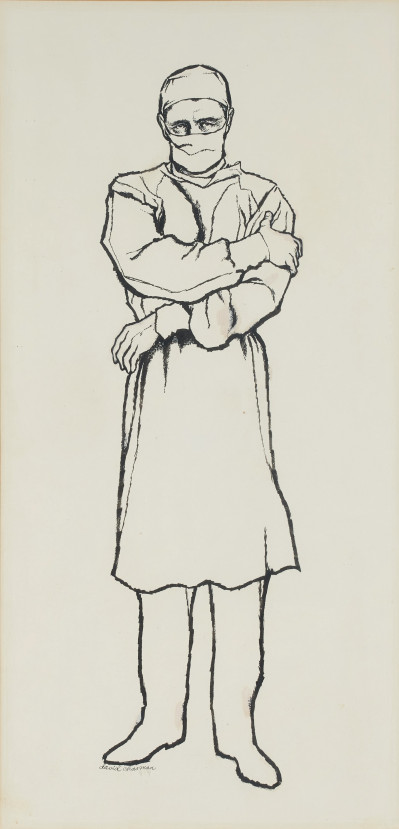 Image for Lot David Chasman - Drawing of a Doctor