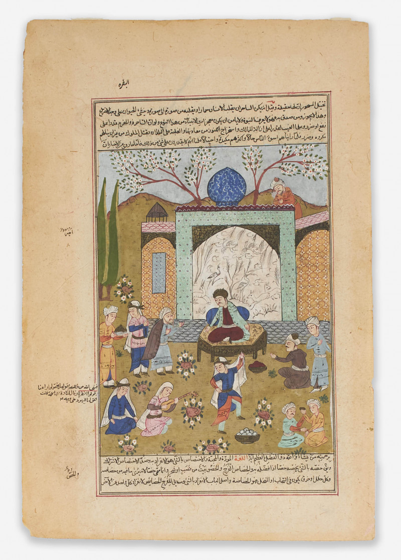Artist Unknown - Group of Two (2) Persian Manuscript Pages
