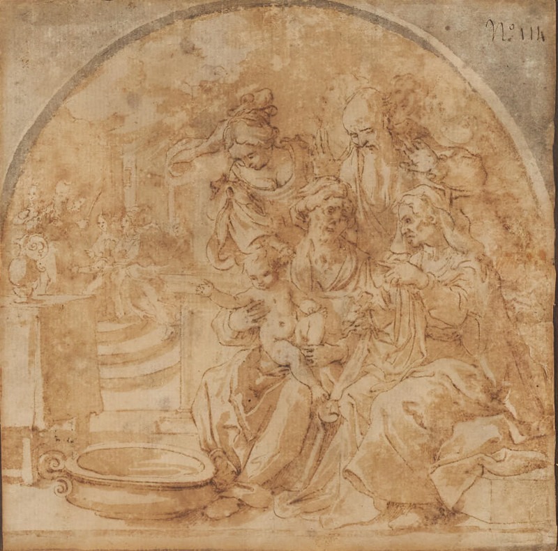 Guido Reni (attributed) - Study (Baptism scene)