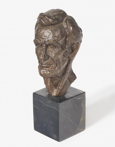 Image for Lot Leo Cherne - Bronze of Lincoln