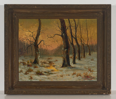George W. Drew - Snowy Forest