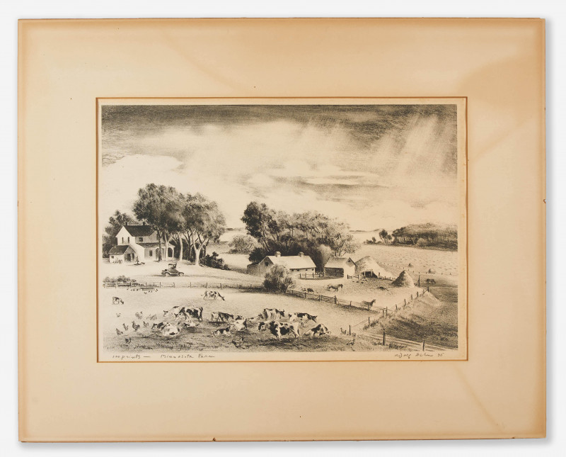 Various Artists - Group, three (3) landscape prints