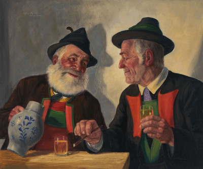 Image for Lot Fritz Muller - Tyrolean Drinkers