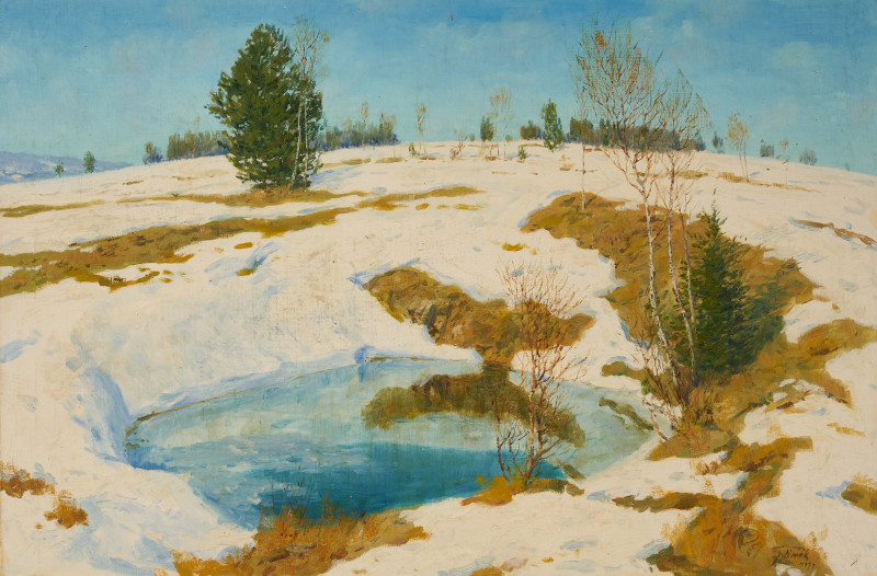 Unknown Artist - Snowy Landscape