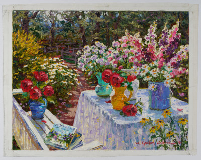 H. Gordon Wang - Flowers in the Garden
