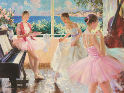 Image for Lot Jason He - Ballerinas at the Piano