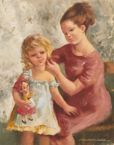 Image for Lot Montserrat Barta - Mother and Child with Doll