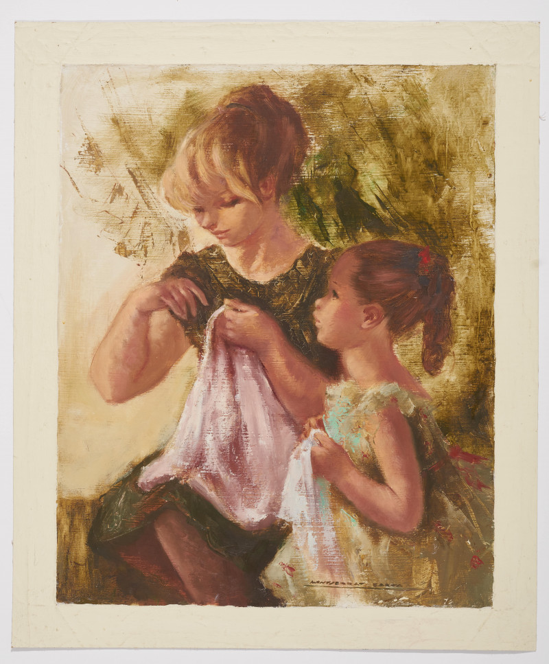 Montserrat Barta - Mother and Child Sewing