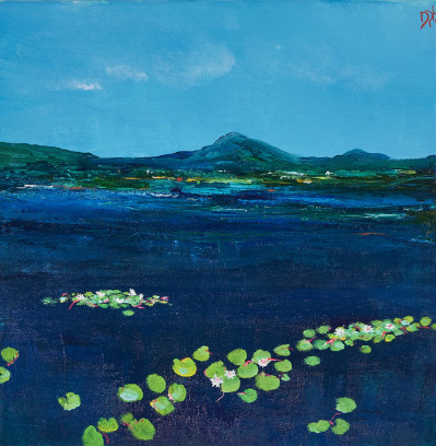 Image for Lot David Gordon Hughes - Water Lilies, Connemara