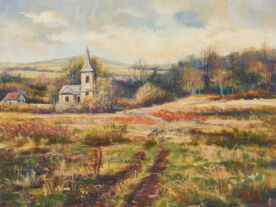 K. Kubick - The Church by Poppy Field