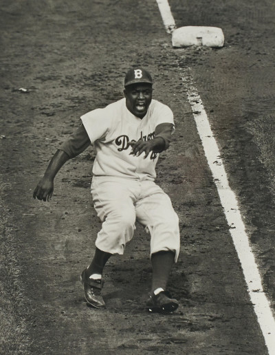 Image for Lot Ralph Morse - Jackie Robinson Stealing Home
