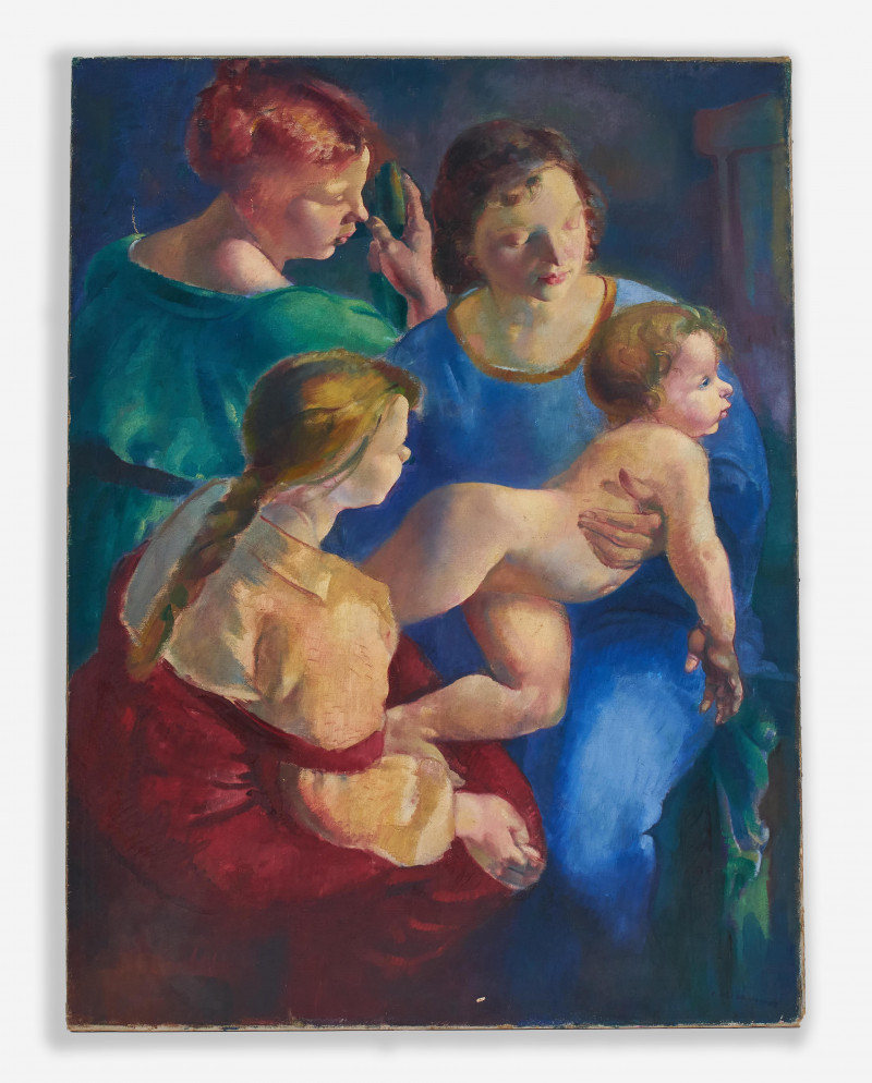 Clara Klinghoffer - Untitled (Three women tending to a child)