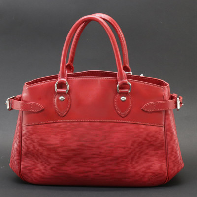 Image for Lot Louis Vuitton Red Epi Leather Passy