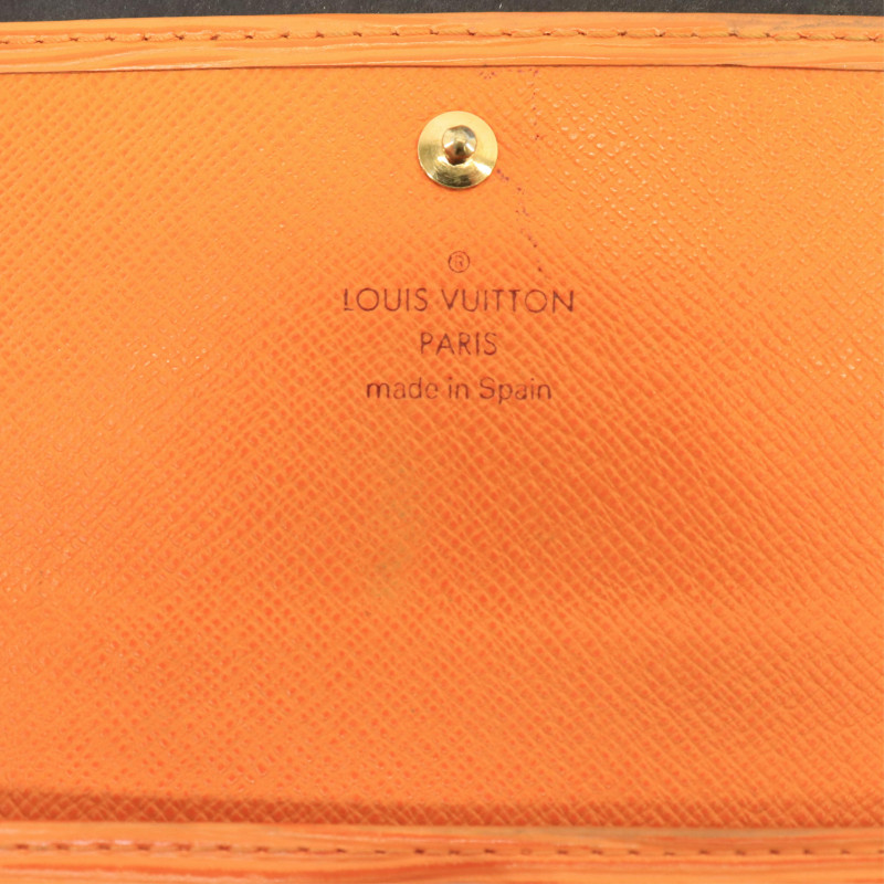 Louis Vuitton Mandarine Epi Leather Sarah Wallet