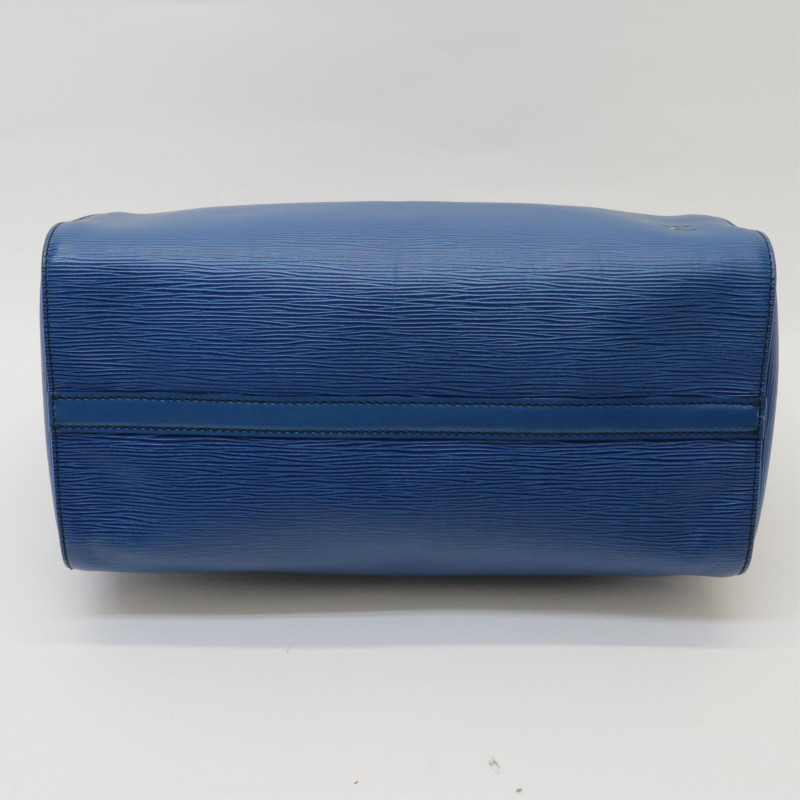 Louis Vuitton Blue Epi Leather Speedy 35