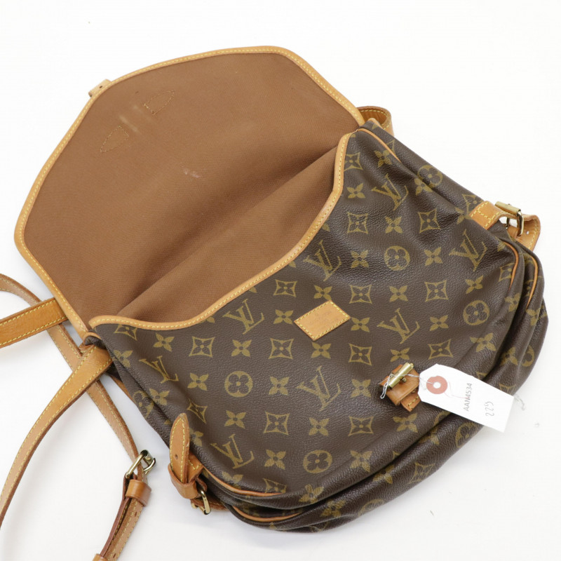 Sold at Auction: Louis Vuitton, LOUIS VUITTON 'PERFORATED SAUMUR' CROSSBODY  BAG