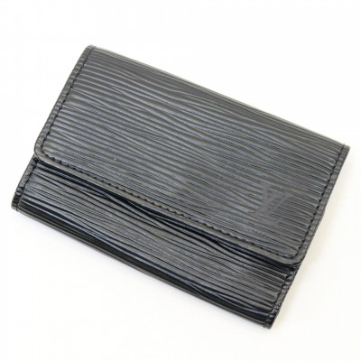 Image for Lot Louis Vuitton 6 Key Holder Black Epi Leather