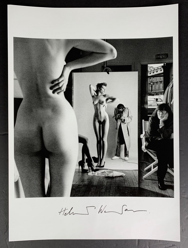 Helmut Newton - Self Portrait with Wife and Model