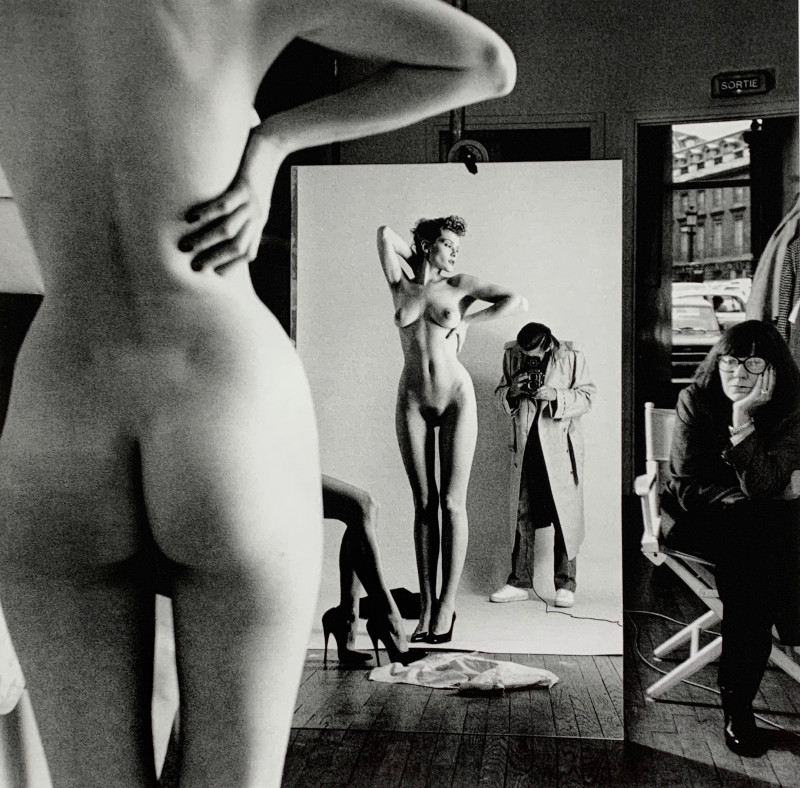 Helmut Newton - Self Portrait with Wife and Model
