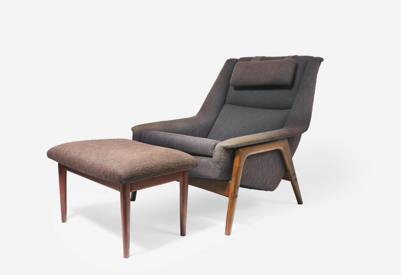Folke Ohlsson for DUX - Chair and Ottoman Dux