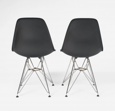 Charles and Ray Eames - Group of Two (2) Eames Molded Plastic Side Chairs