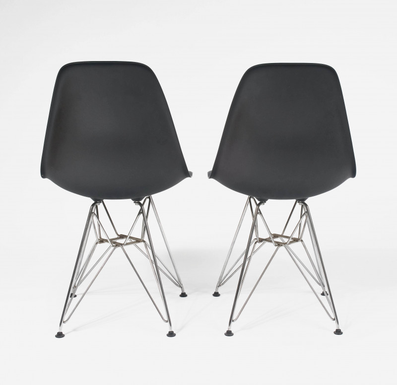 Charles and Ray Eames - Group of Two (2) Eames Molded Plastic Side Chairs